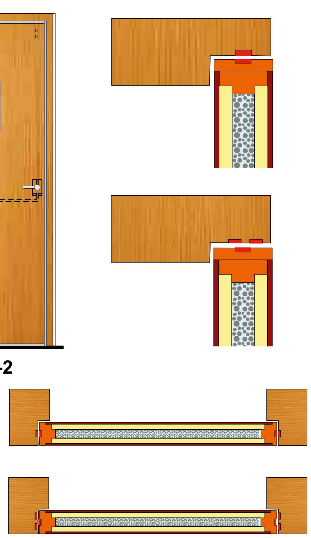 WFD Hardwood Frame Cross Section and Seals